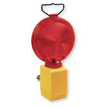 Lampada segnaletica rossa a LED monobatteria